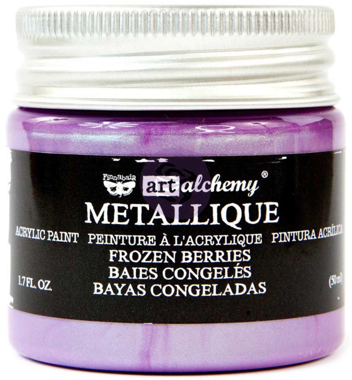 Finnabair Art Alchemy Acrylic Paint 1.7 Fluid Ounces-Metallique Frozen Berries